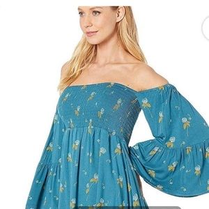 Free People off shoulder tunic top